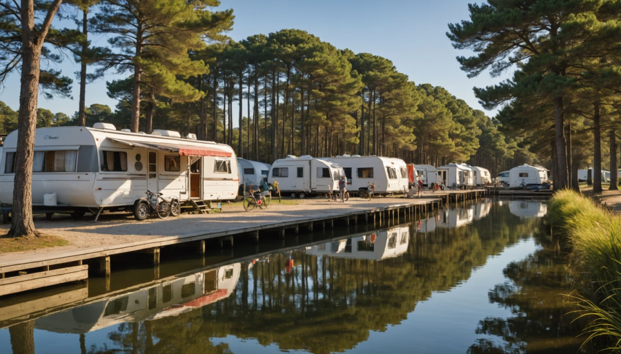 Wat maakt biscarrosse zo populair voor een campingvakantie in de landes